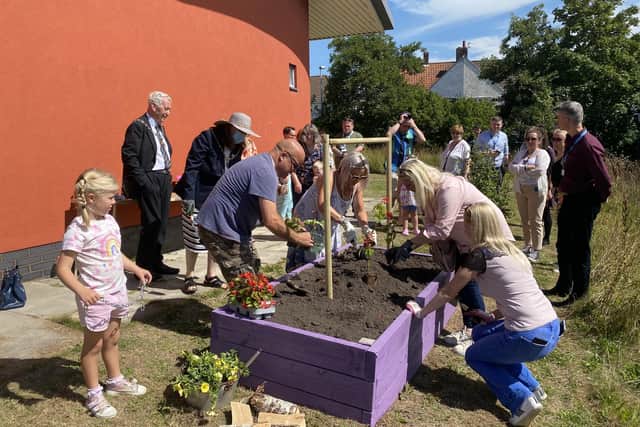 Official launch of community garden, Dig Deeper