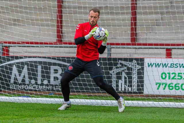 Fleetwood Town goalkeeper Alex Cairns.