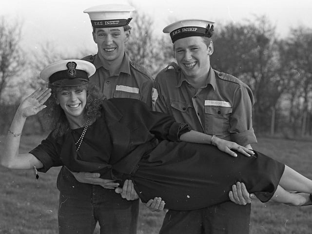 All the nice girls love a sailor and Lindsay Dean is no exception. And all the sailors aboard HMS Inskip, near Blackpool, have fallen for 19-year-old Lindsay, who comes from Whalley, as they voted her Miss HMS Inskip for 1988