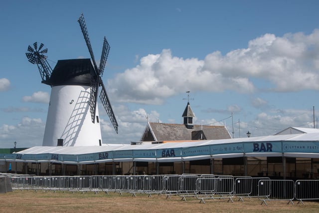 These were the scenes as Lytham Festival geared up for its first night.