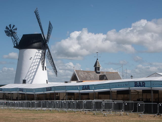 These were the scenes as Lytham Festival geared up for its first night.