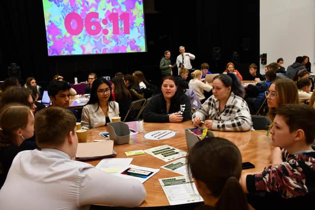 More than 100 students attended to set out plans for a greener future