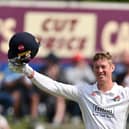 Lancashire's Keaton Jennings scored centuries in both innings against Durham at Stanley Park, Blackpool Picture: Gareth Copley/Getty Images