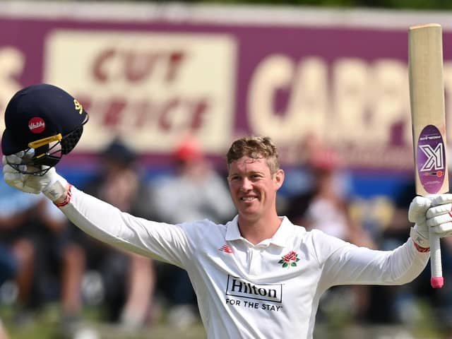 Lancashire's Keaton Jennings scored centuries in both innings against Durham at Stanley Park, Blackpool Picture: Gareth Copley/Getty Images