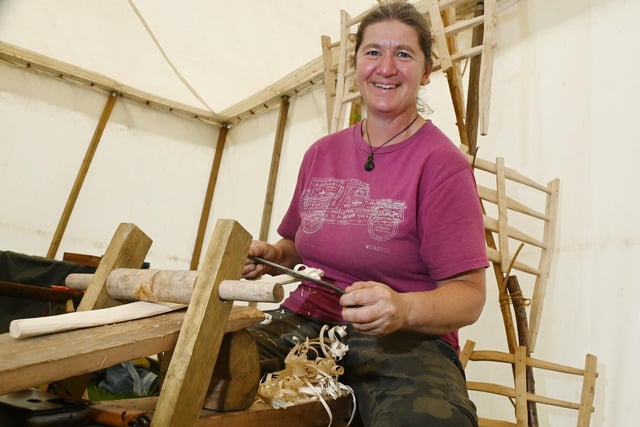 LANCASHIRE POST - BLACKPOOL GAZETTE -  The annual Great Eccleston Show, a two-day event showcasing all things rural.  With demonstrations, competitions, arts, crafts, horticulture and agriculture.  Twiggy from woodcraft company Greenwood Twiggs.
