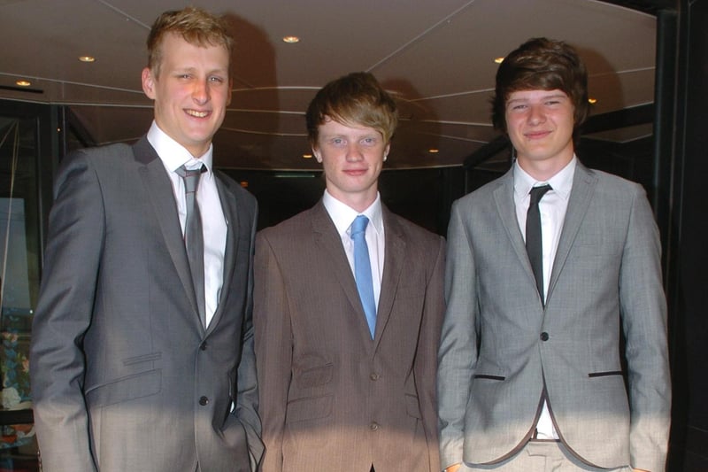 Lytham St Annes High School Prom at the Hilton Hotel - Josh Lonsdale, Tom Daley and Will Bentham