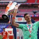 Former Blackpool keeper Stuart Moore has joined Morecambe Picture: Catherine Ivill/Getty Images