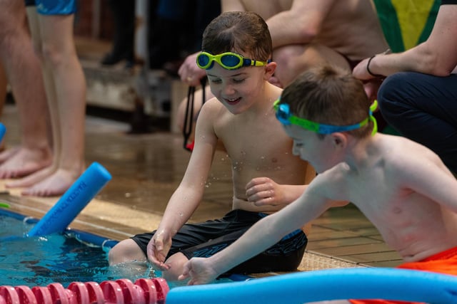 The 36th annual LSA Lions Swimarathon involved hundreds of swimmers, many of them youngsters, in teams looking to raise thousands of pounds for chosen charities. Photo: Kelvin Lister-Stuttard