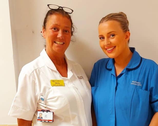 Julie Dean, HCA. Chelsea Fenton, Nursing Associate.