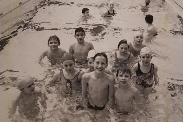 This was in 1990 and the photo was taken because the Lido Pool had reopened with improved facilities