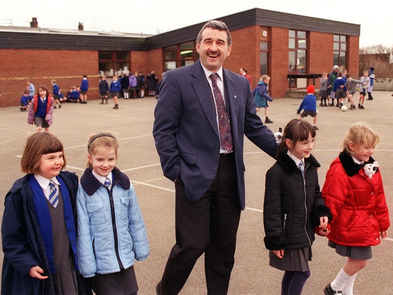 Steve Hyde was headteacher of Carter's Charity School in Preesall, 2000