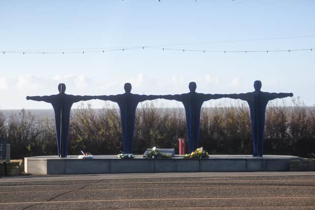 The memorial to the officers at Gynn Square