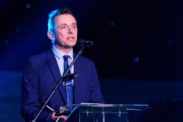 Robert Owen, Director of Marketing, speaks at the Blackpool Pleasure Beach 2022 Season Launch. Photo: Kelvin Stuttard