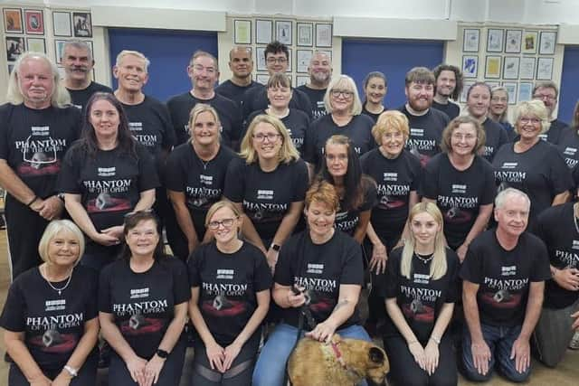 TCOS Cast for Phantom of the Opera. Photo: Thornton Cleveleys Operatic Society