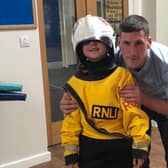 Isaac was reunited with his hero in a special assembly with the RNLI at Westminster Primary School just days after Oliver saved him from drowning off Central Pier