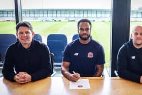 Nathan Delfouneso was one of two signings on Friday Picture: AFC Fylde