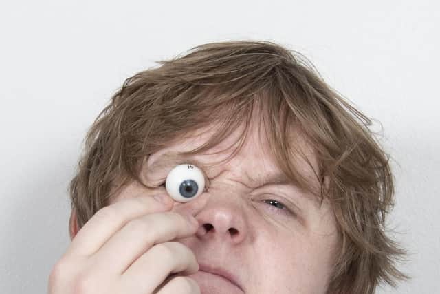 Scottish singer-songwriter Lewis Capaldi has fun at one of the measurement sessions for his new waxwork, which is set to go on display at Madame Tussaud's in Blackpool