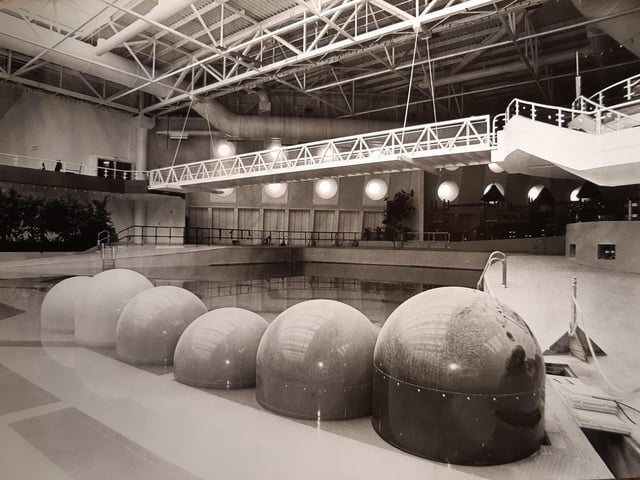 These domes were a feature of the wave pool
