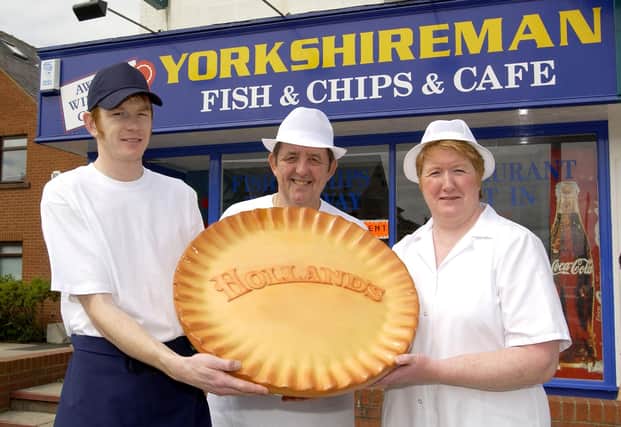 Owners of Yorkshireman Fish and Chips in Waterloo Road - Tony Brookes, wife Joyce and son Phillip