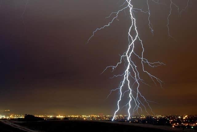 A new weather front could lead to thunderstorms in Blackpool over the bank holiday weekend