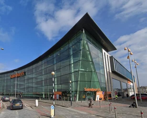 Sainsbury’s in Talbot Road was evacuated after a vehicle caught fire in the car park (Credit: Google)