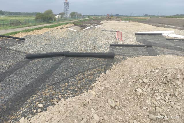 Work is continuing on the construction of the M55 Heyhouses link road