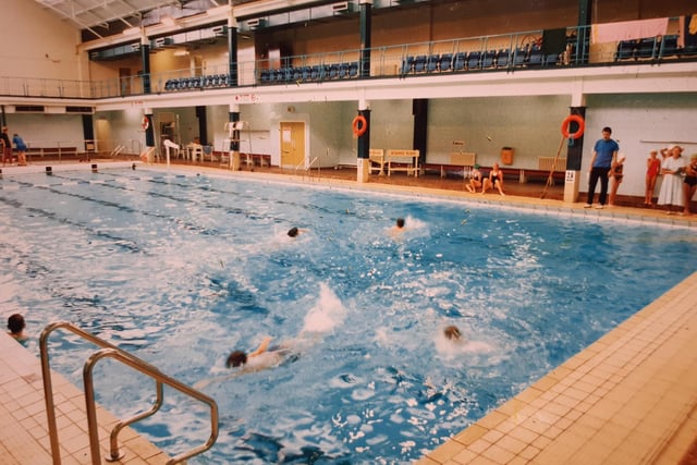 Swimming lessons underway in September 1993