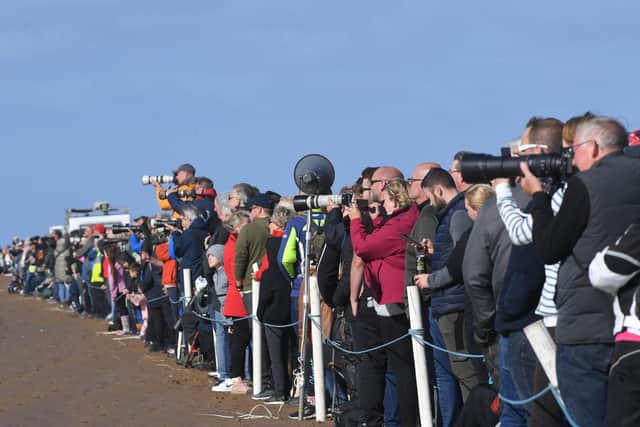 The spectators at the Fylde ACU British Sand Masters included many with cameras focused firmly on the action.