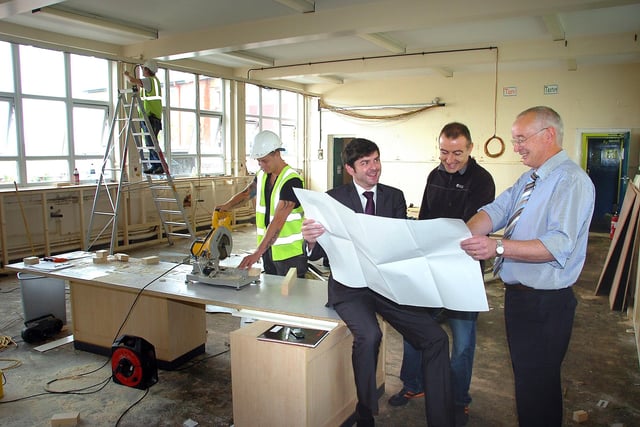 Pictured in the food technology room at St George's CE High School are  Matt McIver, Dave White and Phillip Price