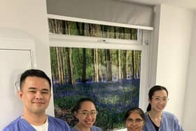 Endoscopy team members (left to right) staff nurses Dominic Doctolero, Cate Matillano, Lovely Abraha
