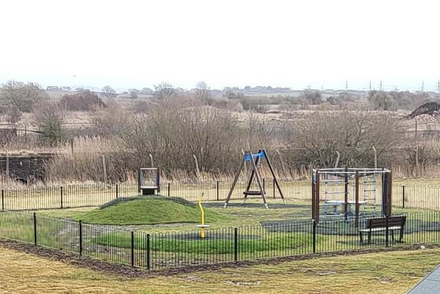 Residents say the long-awaited play area on the Hawley Gardens estate in Thornton is too small