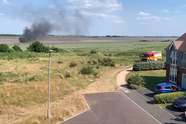 Three fire engines from Blackpool and Fleetwood were called to the scene (Credit: Carl Rosekilly)