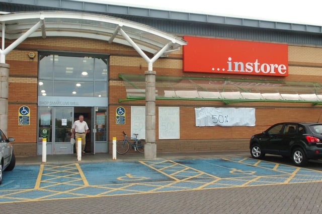 Exterior of '... Instore' on Blackpool Business Park. It shut in 2003