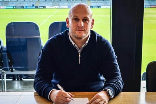 New AFC Fylde head coach Adam Murray Picture: AFC FYLDE