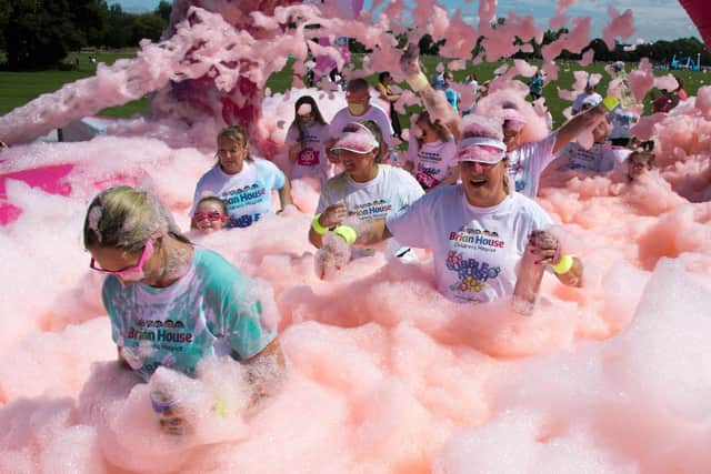 Bubble Rush in aid of Brian House will be back at Lawson's Road field, Blackpool on April 1.