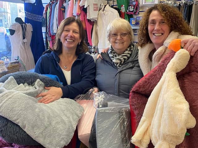 Jane Couch MBE and ladies from the Chill Lounge in Fleetwood donated items to the RSPCA Fylde branch