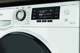 The Hotpoint ActiveCare washer dryer has a large easy to read display - so you can clearly see how much time is left on your cycle