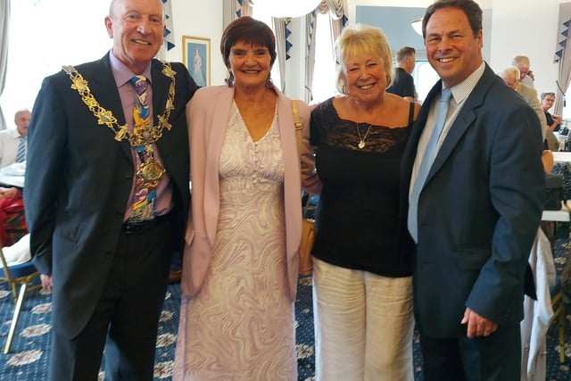 Just God Friends found Bev Sykes (second right) with Fylde mayor Coun Ben Aitken, patron Anne Nolan and GP Dr Russell Thorpe