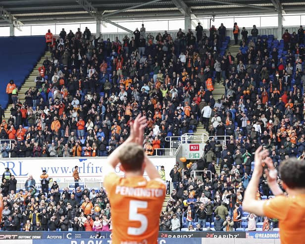 Blackpool supporters backed the club to the very end against Reading. (Image: Camera Sport)