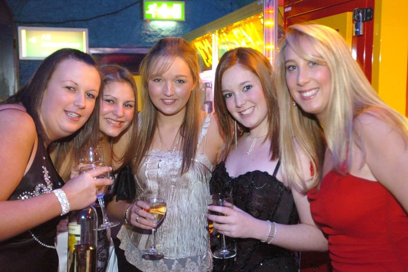 Chantelle Sykes , Sophie James , Nicola Finneron , Lucy Holliday and Cerise Fleming, 2005
