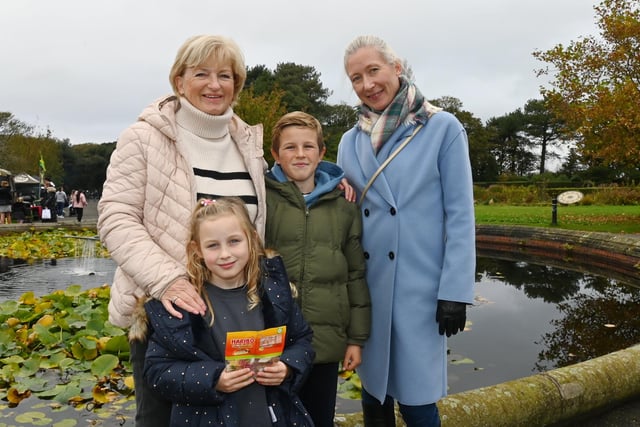 This group had a fun time at the Halloween-themed event, with entertainment, stalls and rides on offer to visitors at Lowther Gardens, Lytham.