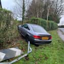A drink-driver has been charged after a car crashed into a hedge near Preston (Credit: Lancs Road Police)