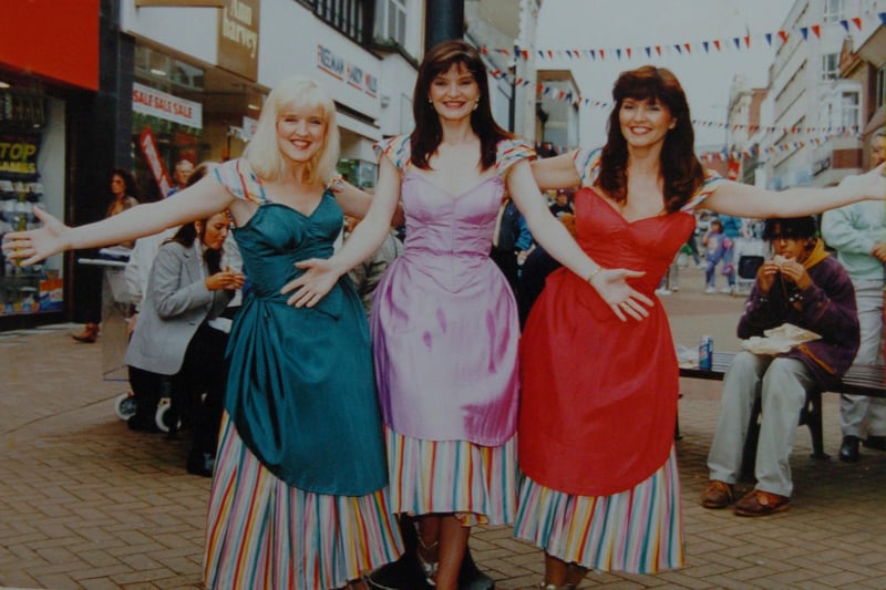 Bernie, Anne and Maureen performing at the Grand Theatre