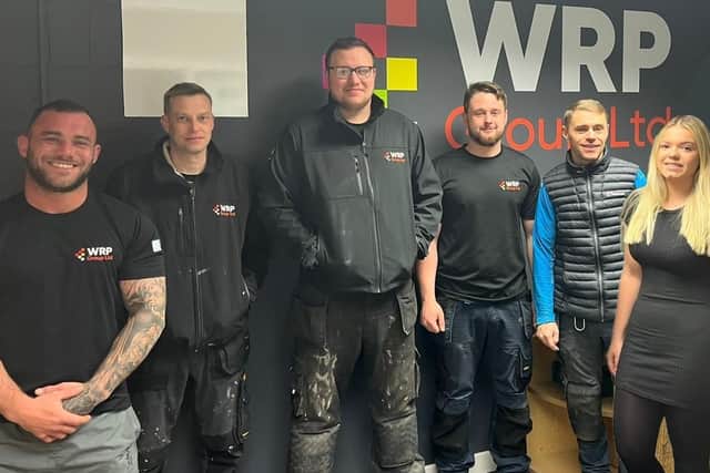 The new recruits at WRP Group. L-R Ryan Kelsall, Thomas Greaves, Charlie Fowlds, Cameran Edgecombe, Lewis Rice, Charlotte Kenworthy