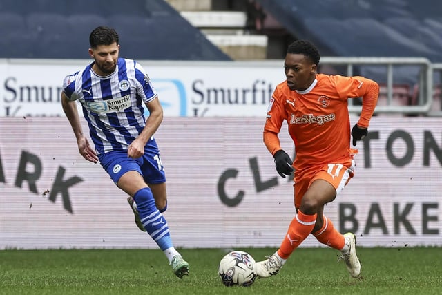 Karamoko Dembele was kept quiet in Blackpool's 1-0 defeat to Wigan Athletic, but has been the Seasiders' most influential player this season.