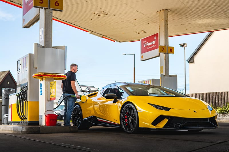 Filling up with petrol. Photo: Callum Bastian.