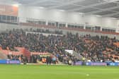 Seasiders supporters at Bloomfield Road.