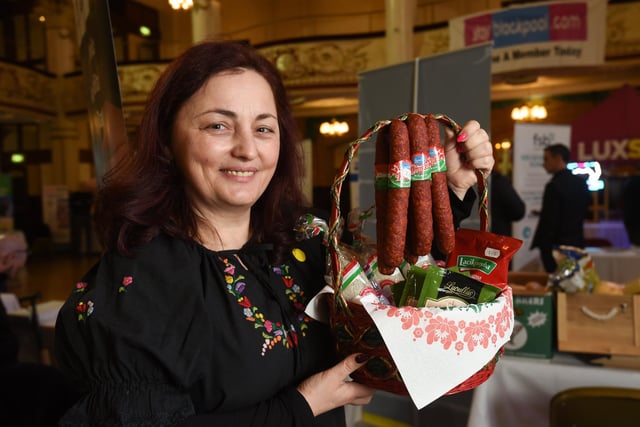 Stay Blackpool expo at the Winter Gardens. Pictured is Mirela Kocsis from Hungarians Restaurant.