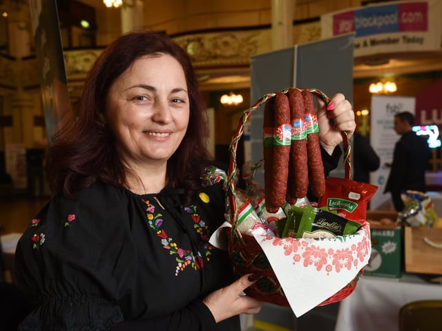 Stay Blackpool expo at the Winter Gardens. Pictured is Mirela Kocsis from Hungarians Restaurant.