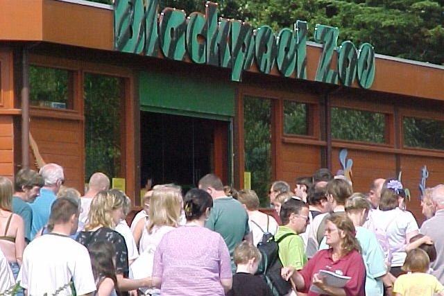 Queue at Blackpool Zoo in 2001